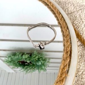 PANDORA: silver snake chain